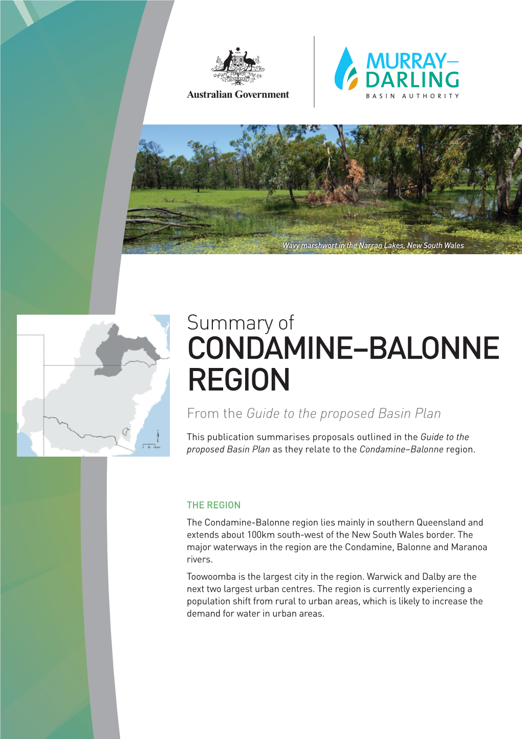 CONDAMINE–BALONNE REGION from the Guide to the Proposed Basin Plan