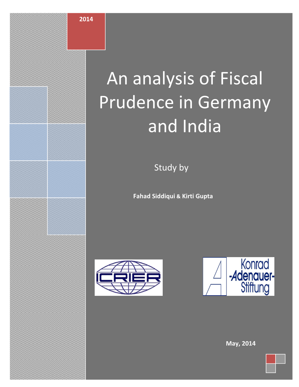 An Analysis of Fiscal Prudence in Germany and India
