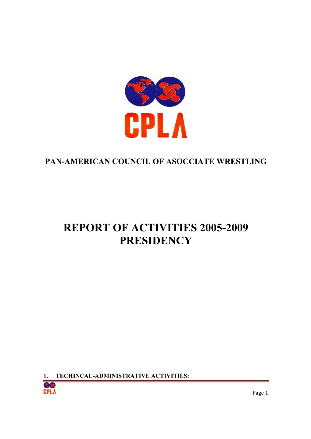CPLA Activity Report