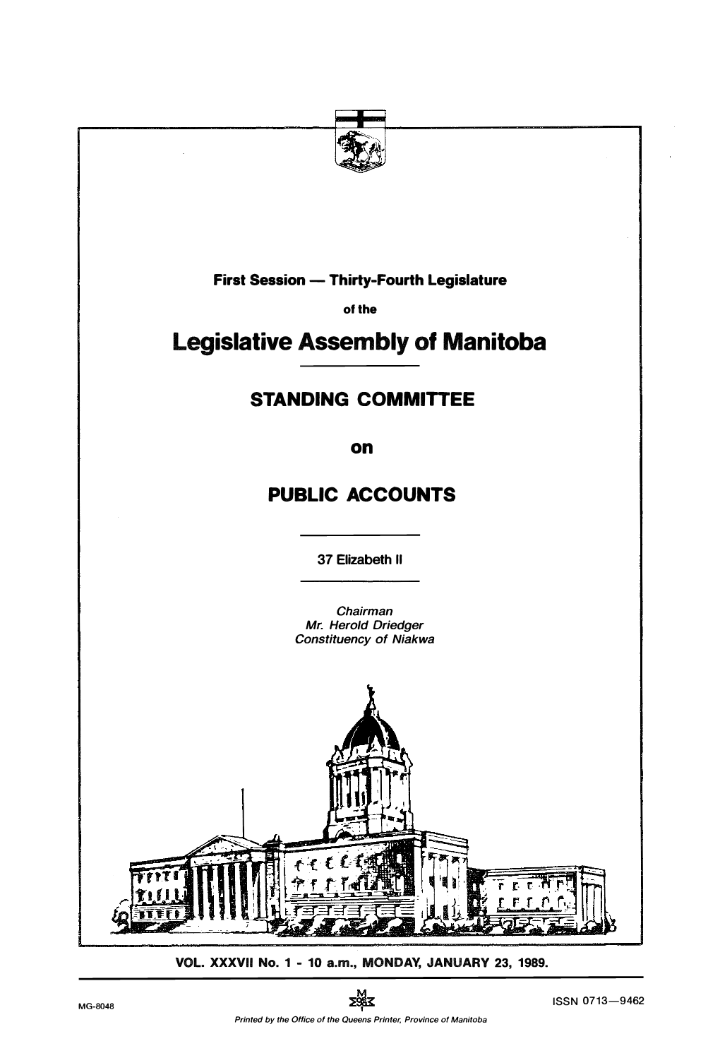 Legislative Assembly of Manitoba