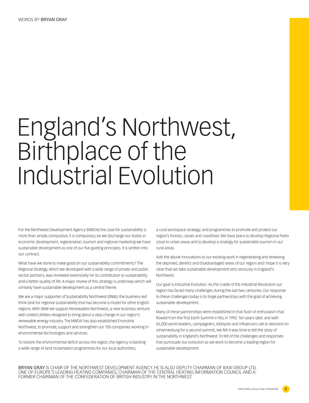 England's Northwest, Birthplace of the Industrial Evolution