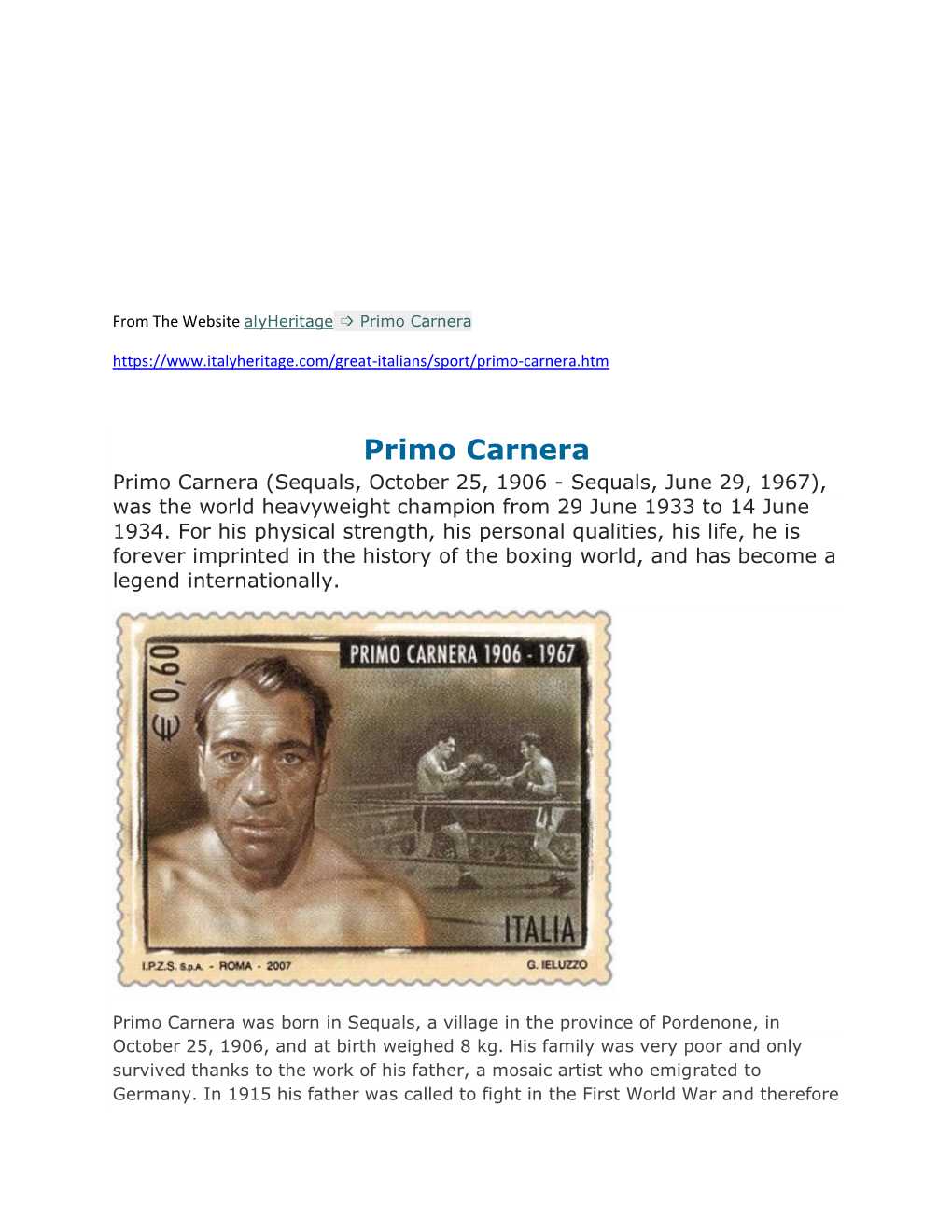 Primo Carnera