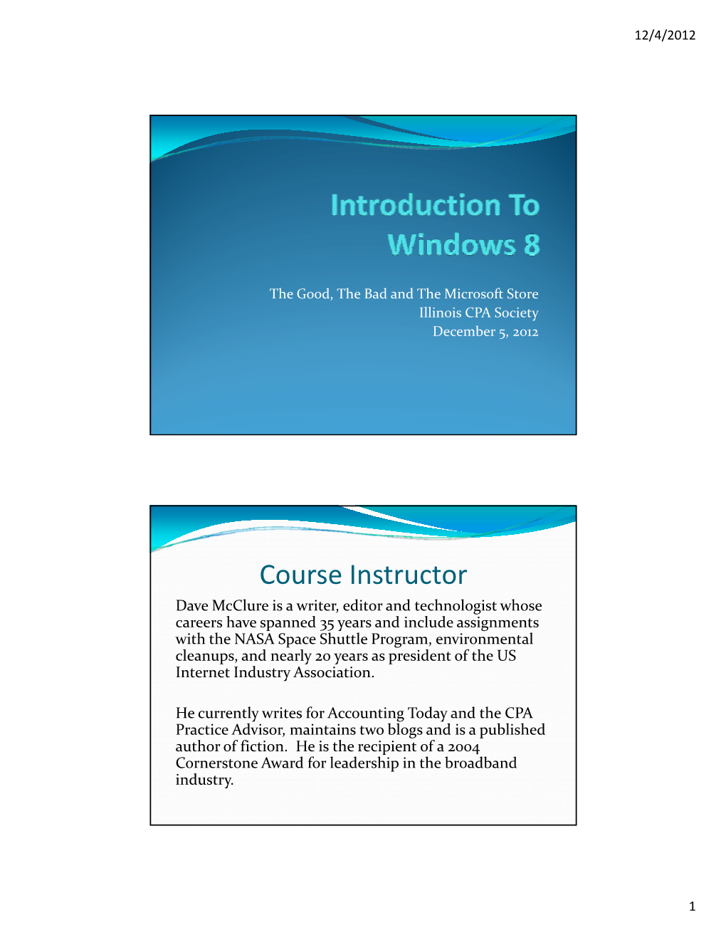 Course Instructor