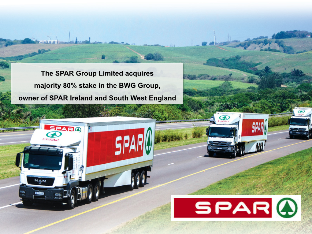 SPAR Group Acquires SPAR in Ireland And