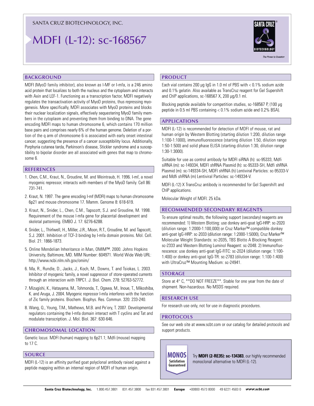 Datasheet Blank Template