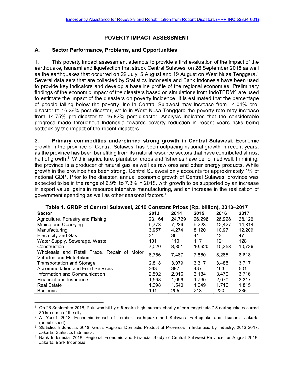 Poverty Impact Assessment