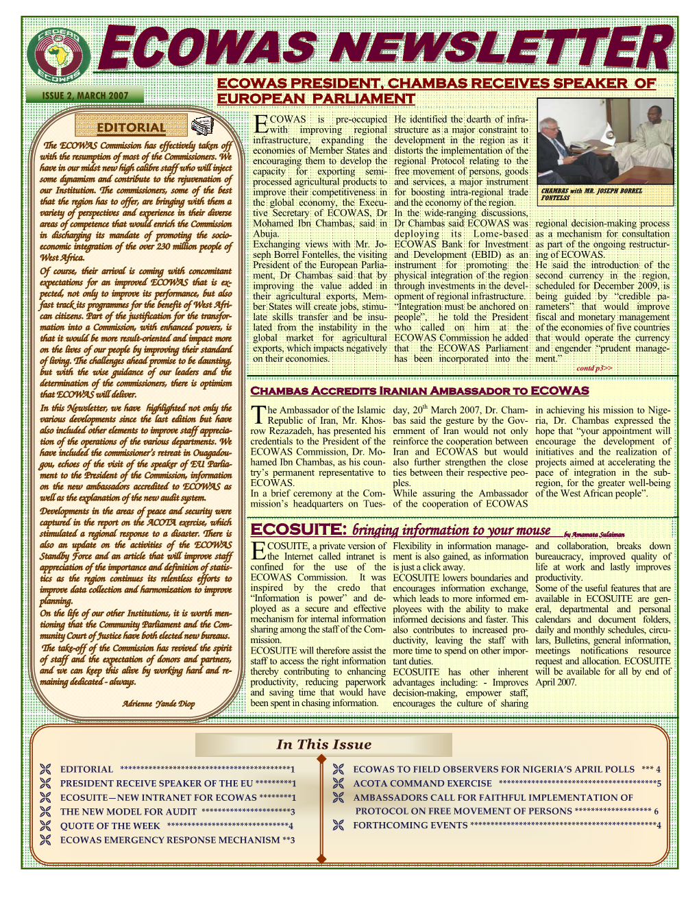 ECOWAS Newsletter Issue2-Eng