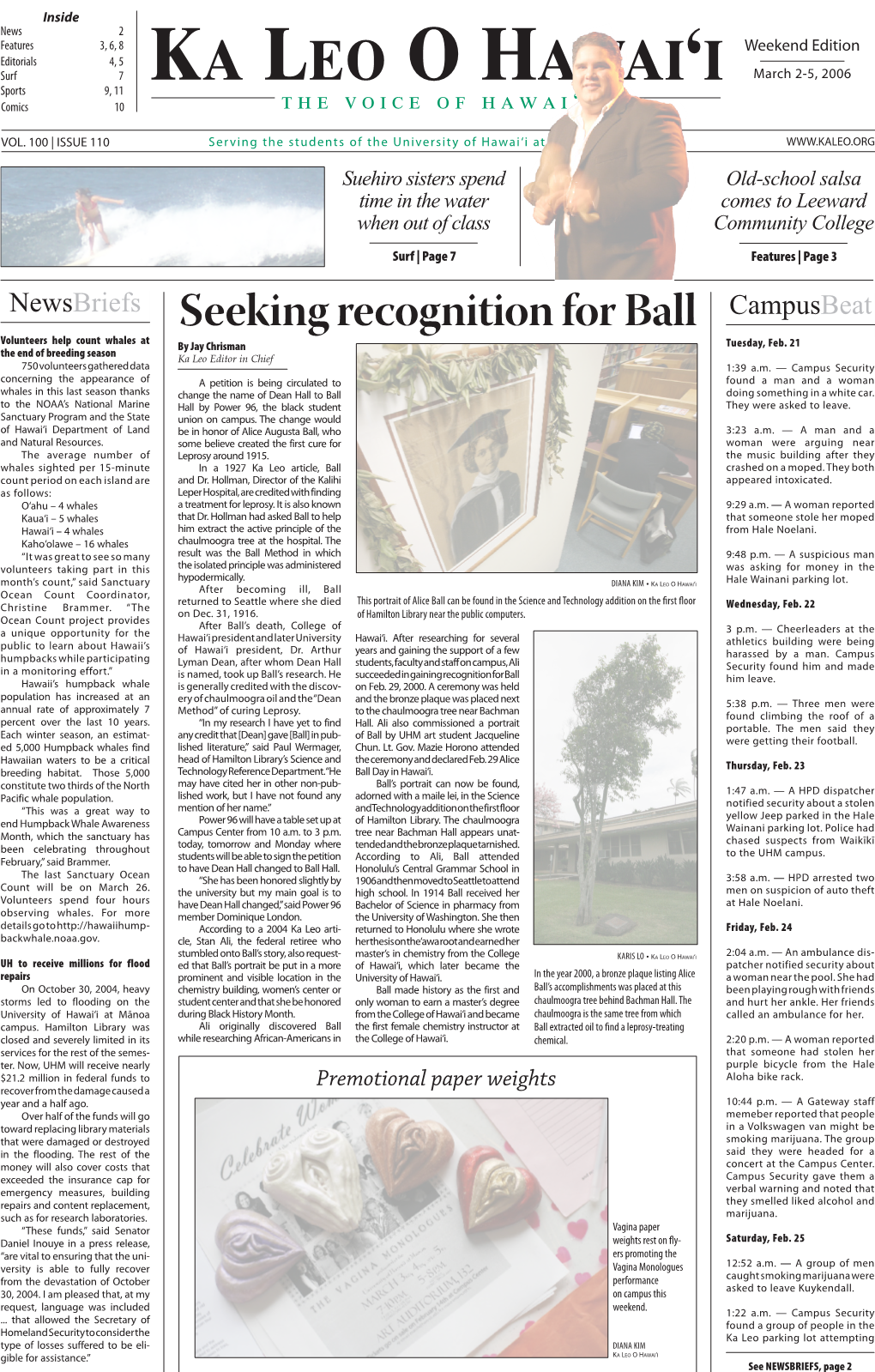 Seeking Recognition for Ball Tuesday, Feb