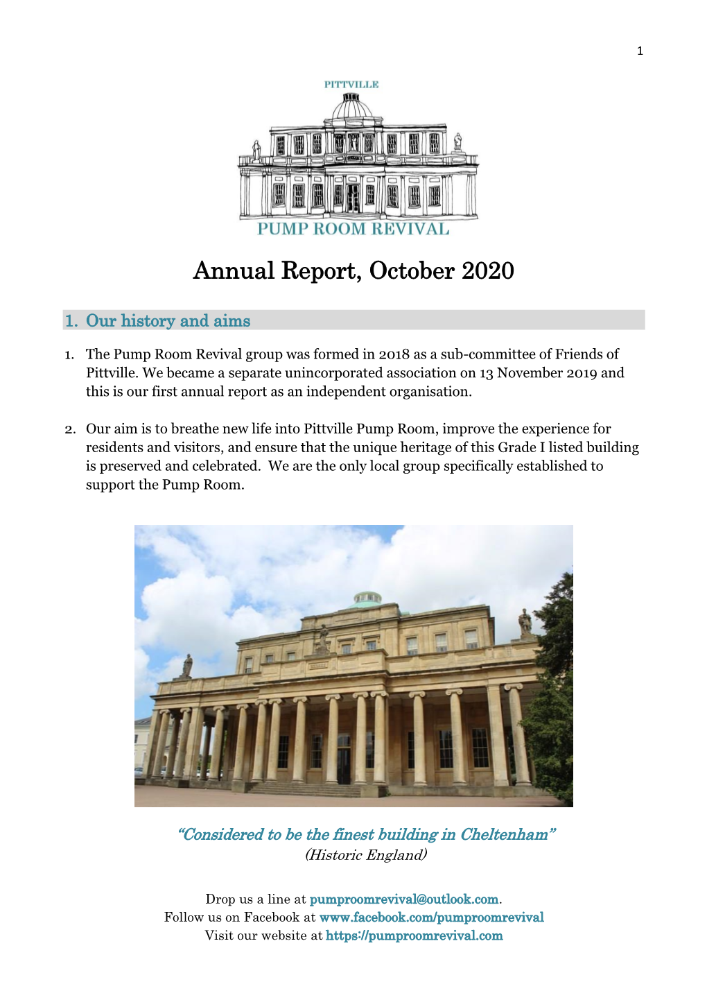 Annual Report, October 2020