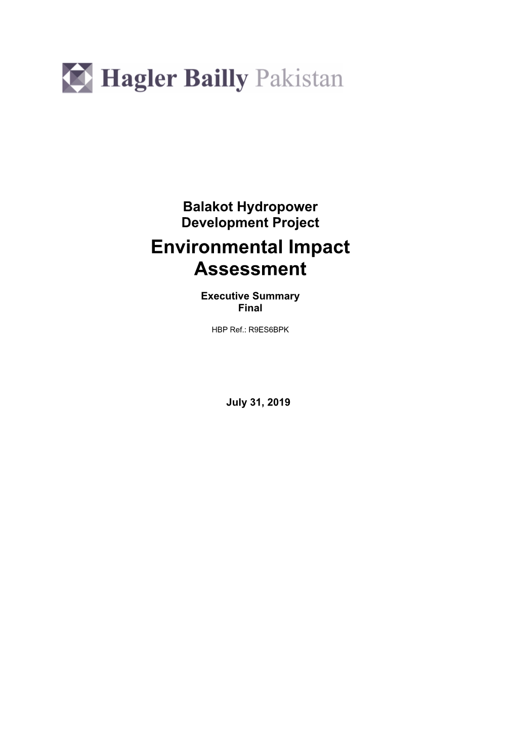 Environmental Impact Assessment