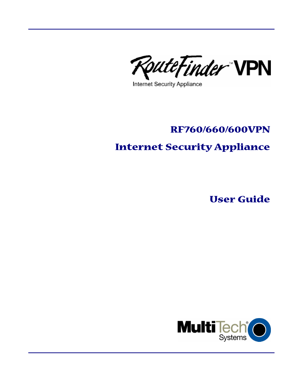 RF760/660/600VPN Internet Security Appliance User Guide