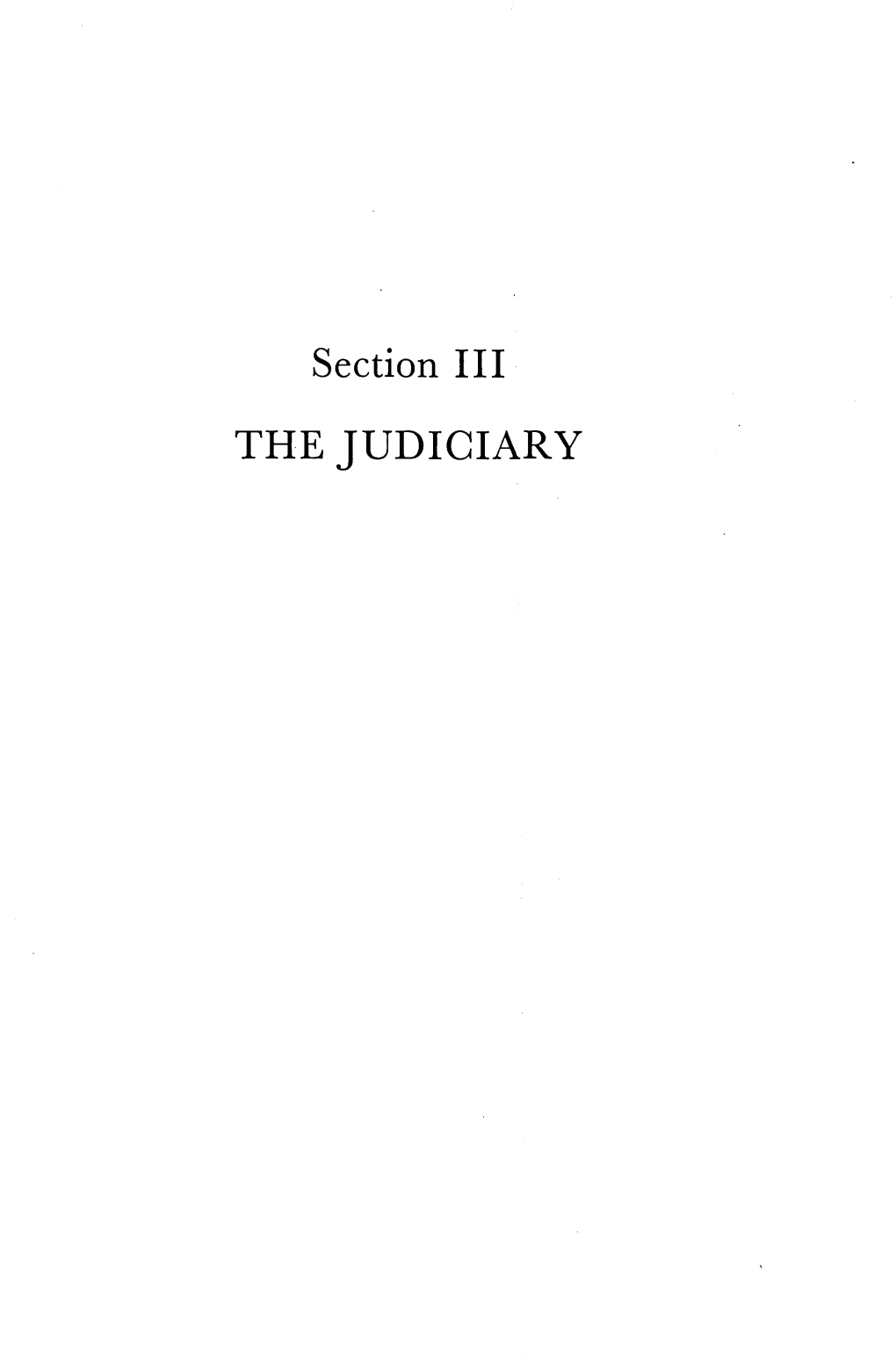 THE JUDICIARY the Judiciary
