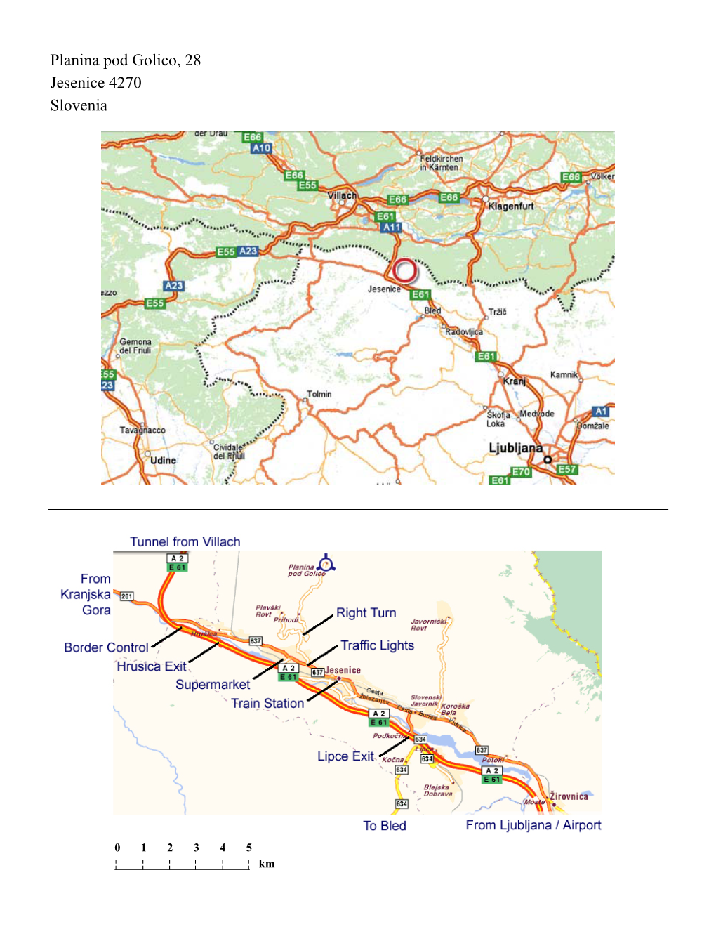 Planina Pod Golico, 28 Jesenice 4270 Slovenia