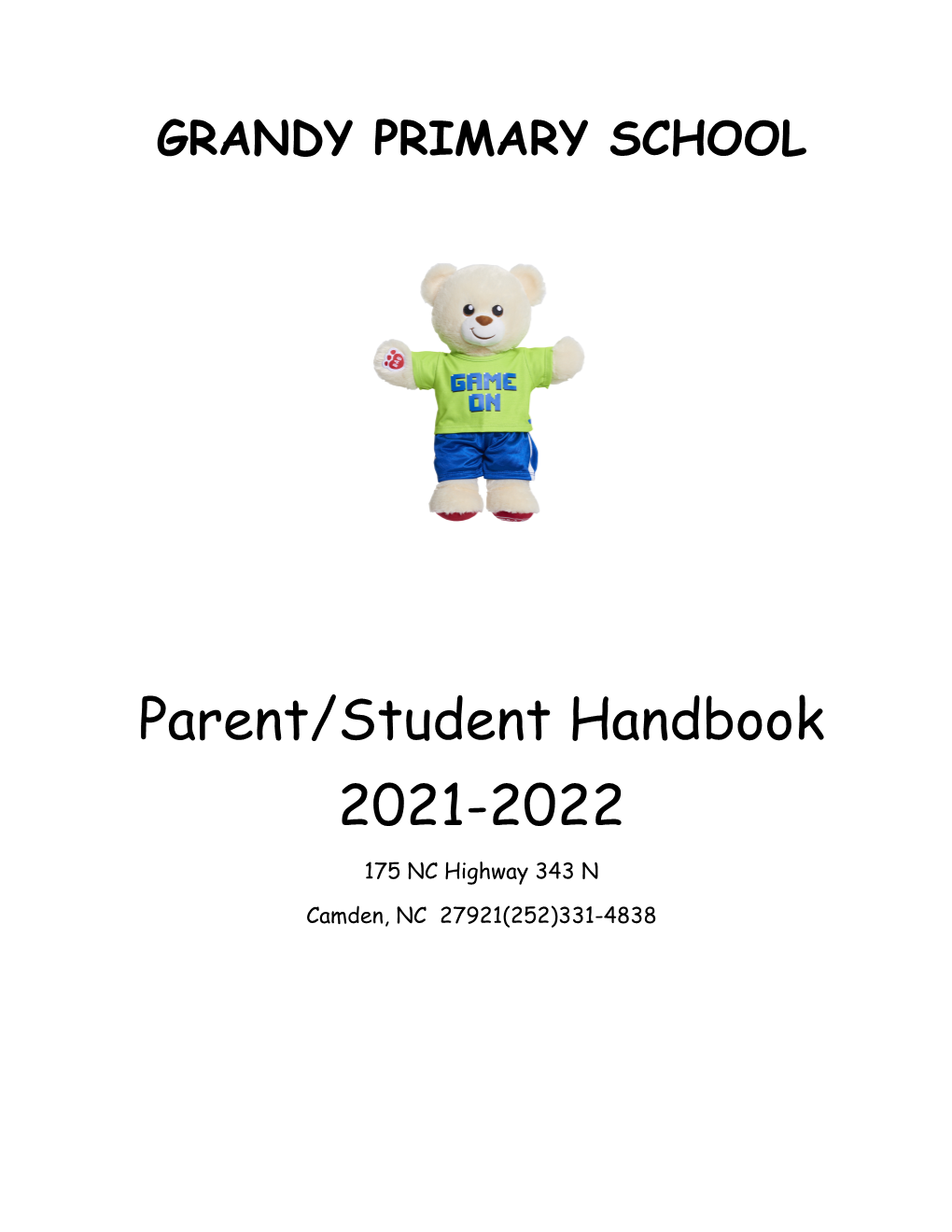 2021-22 Student Handbook.Docx