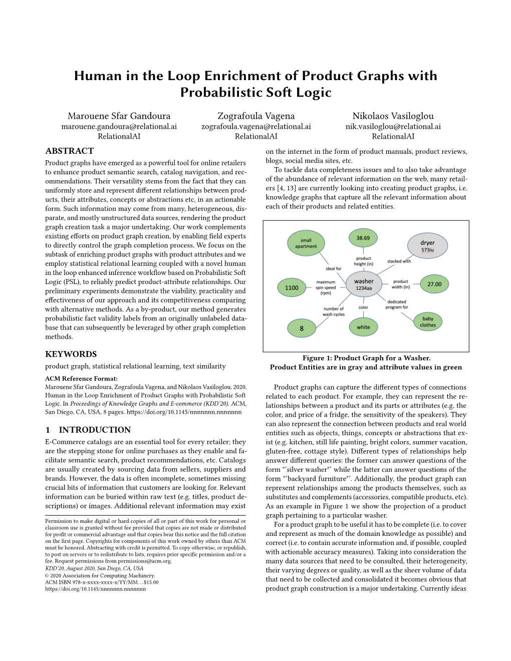 Human in the Loop Enrichment of Product Graphs with Probabilistic Soft Logic