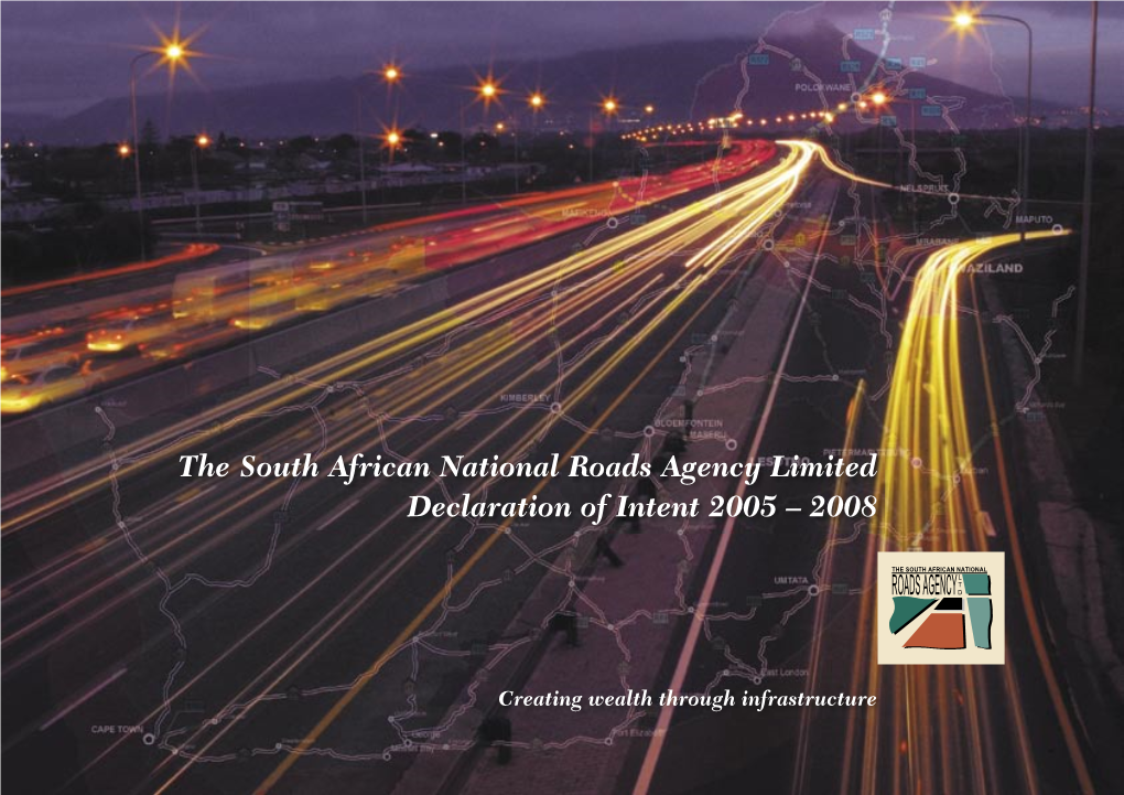 SANRAL Declaration of Intent FA.Indd