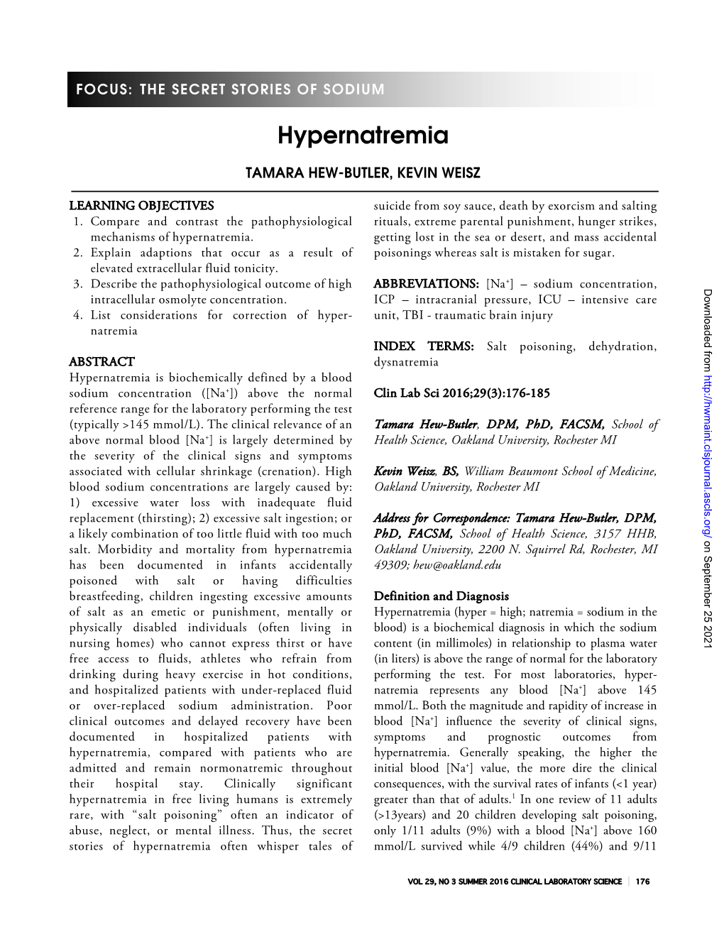 Hypernatremia