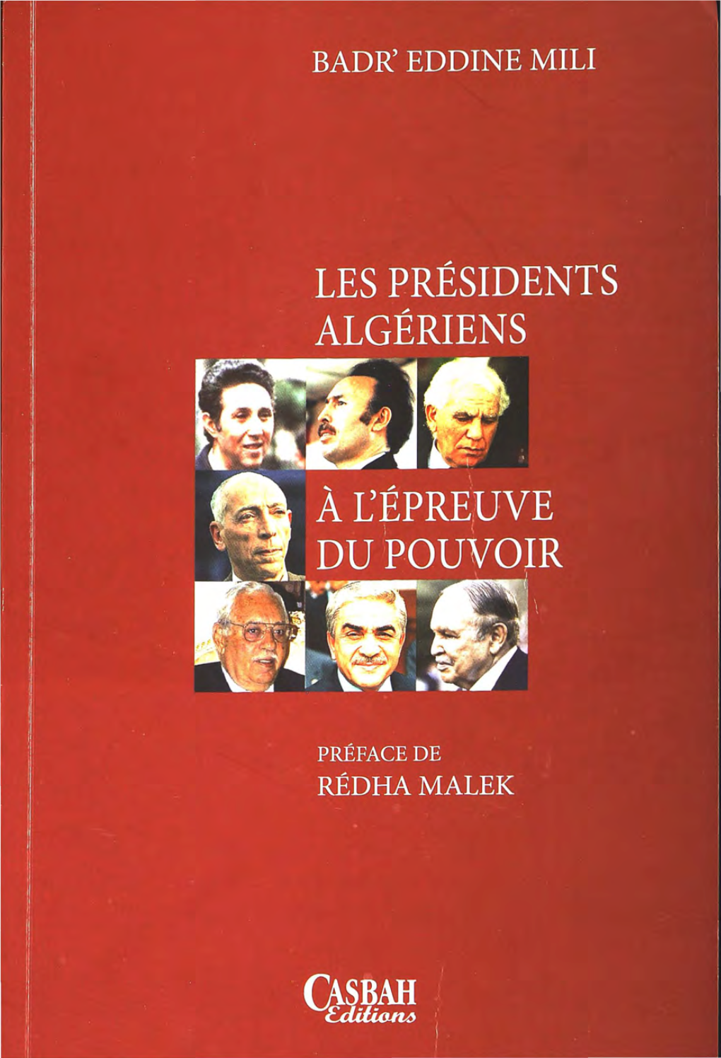 Les Presidents Algeriens a L Epreuve Du Pouvoi.Pdf