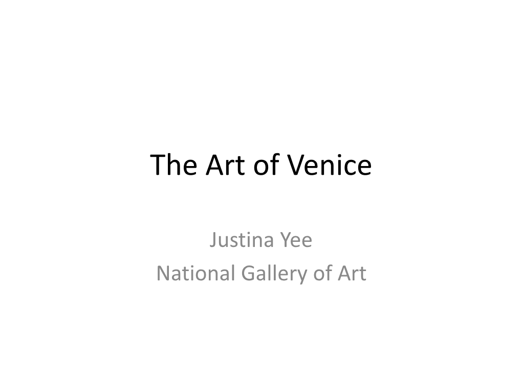 The Art of Venice