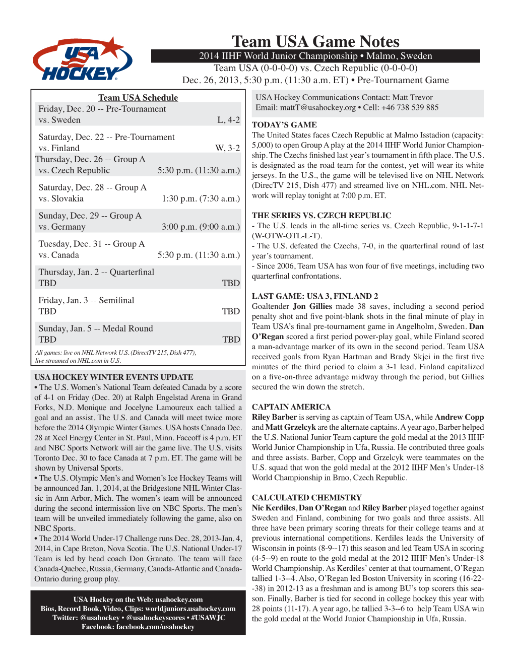 Game Notes-Czech Republic.Indd