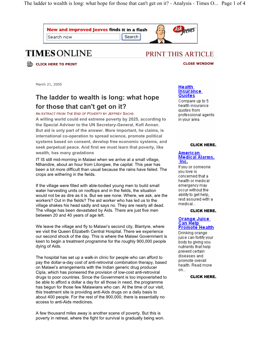 The Ladder to Wealth Is Long: What Hope for Those That Can't Get on It? - Analysis - Times O