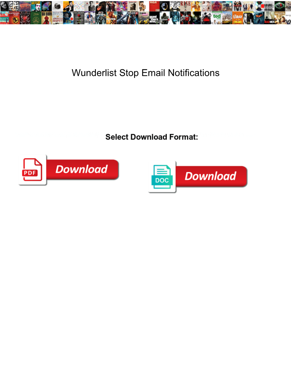 Wunderlist Stop Email Notifications