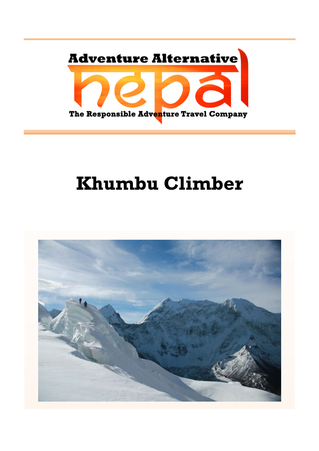 Khumbu Climber