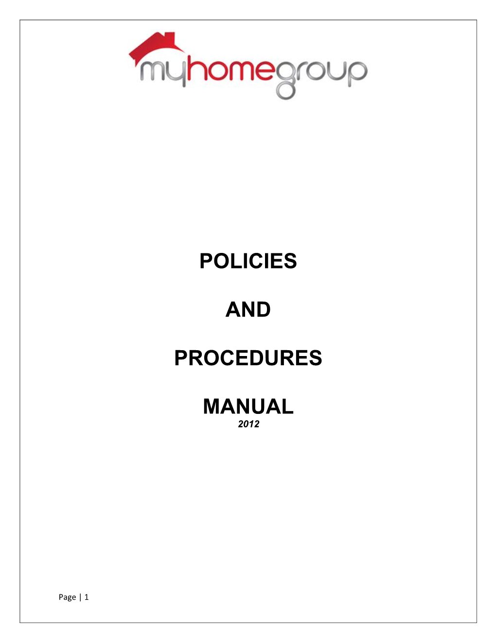 Policies and Procedures Manual