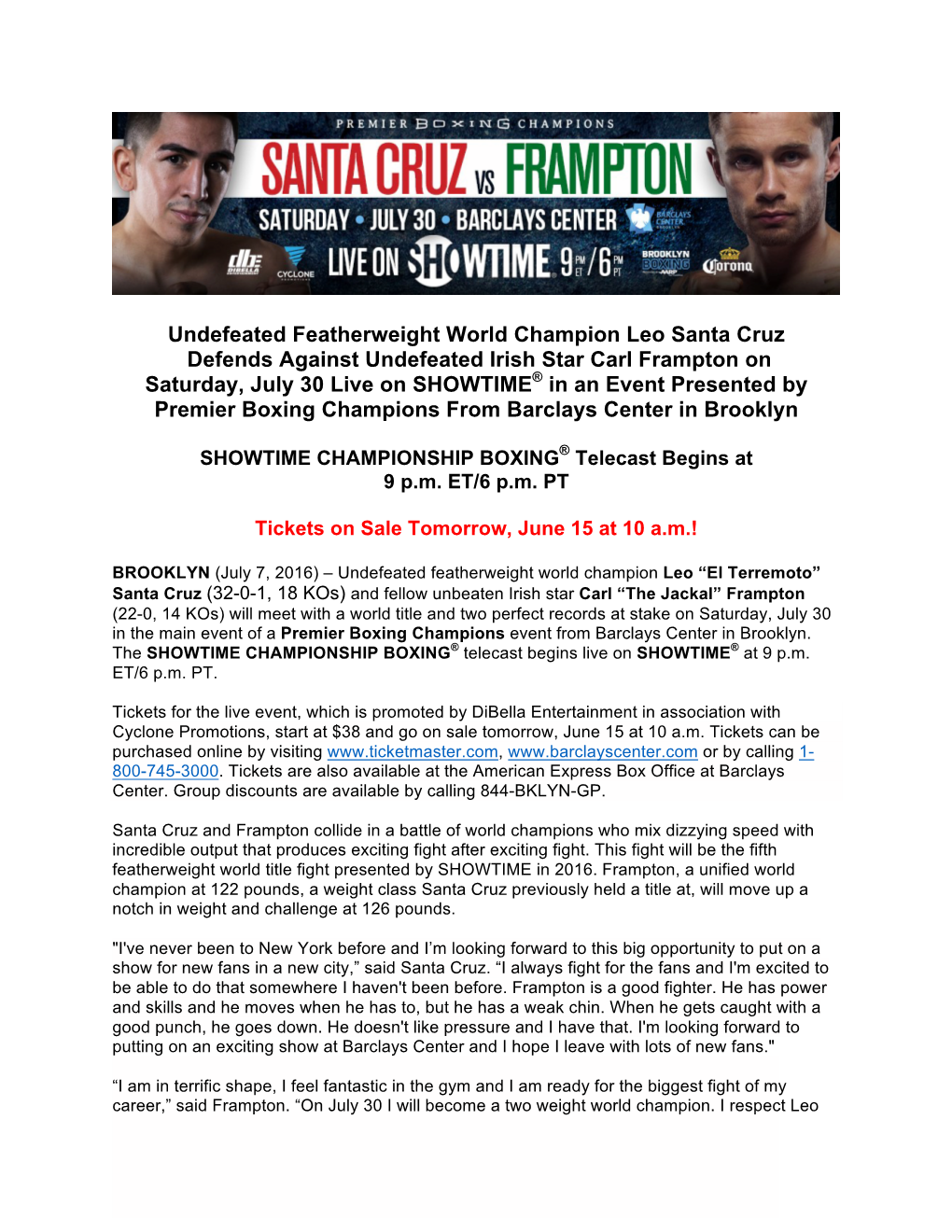 Undefeated Featherweight World Champion Leo Santa Cruz Defends