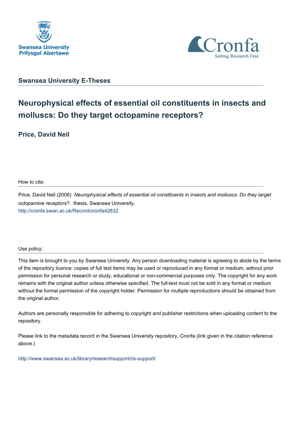 Neurophysical Effects of Essential Oil Constituents in Insects and Molluscs: Do They Target Octopamine Receptors?