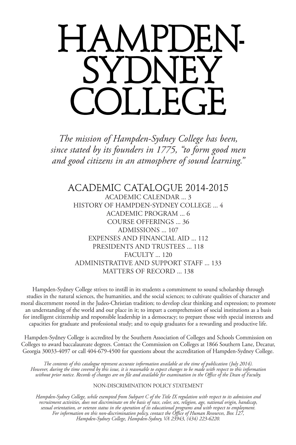 Academiccatalogue2014-15.Pdf