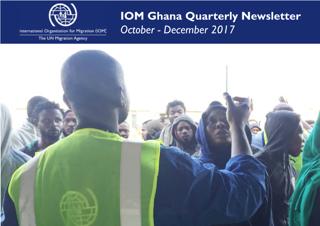 IOM Ghana Quarterly Newsletter October