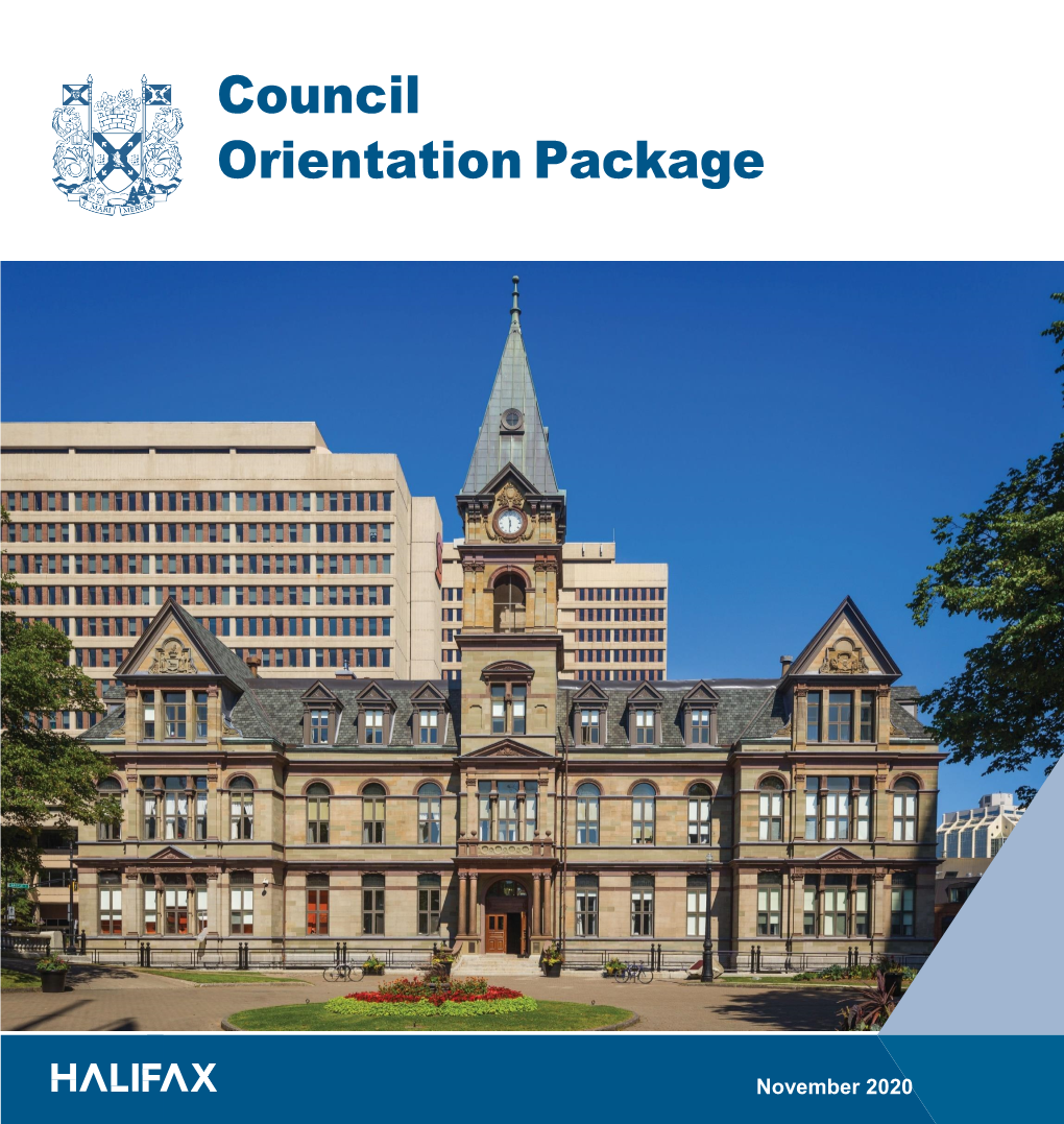 Council Orientation Package