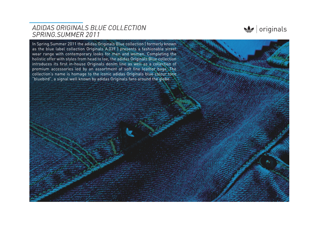 Adidas Originals Blue Collection Spring.Summer 2011