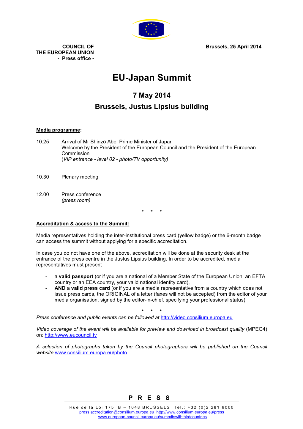 EU-Japan Summit