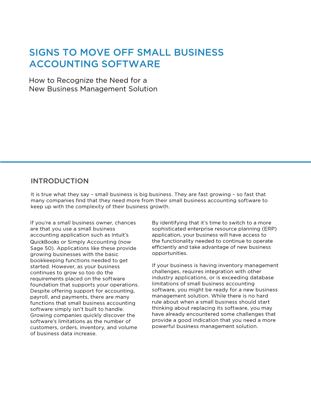 Signs to Move Off Small Business Accounting Software