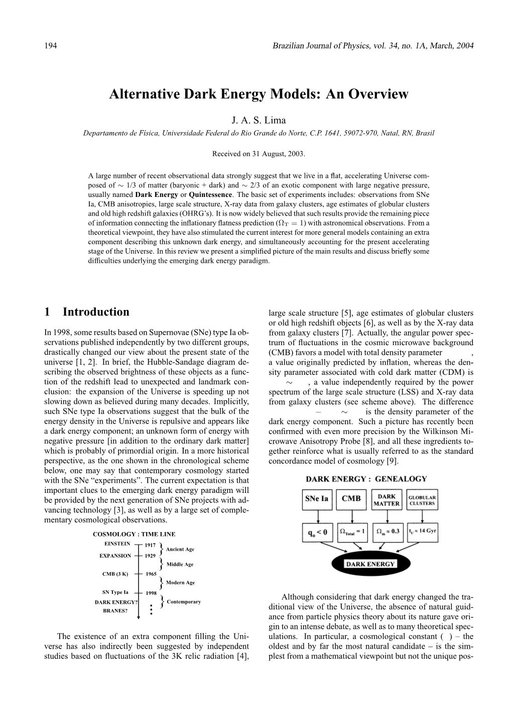 Alternative Dark Energy Models: an Overview } }