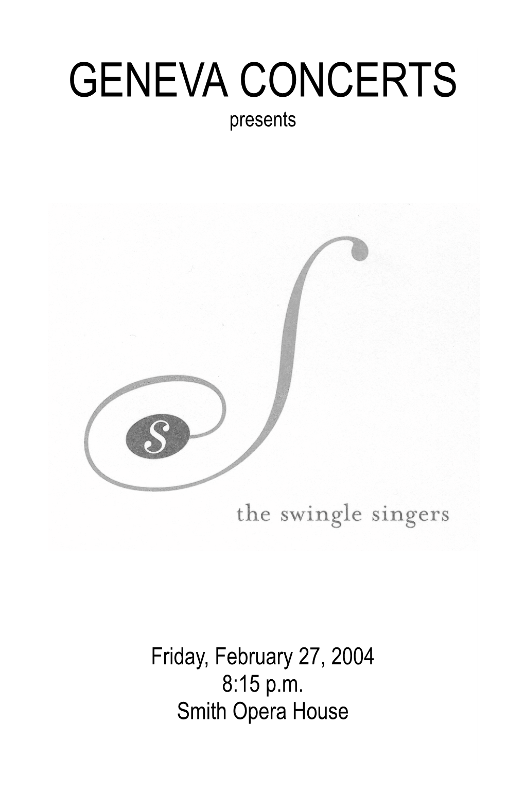 2004-02-27 Swingle Singers