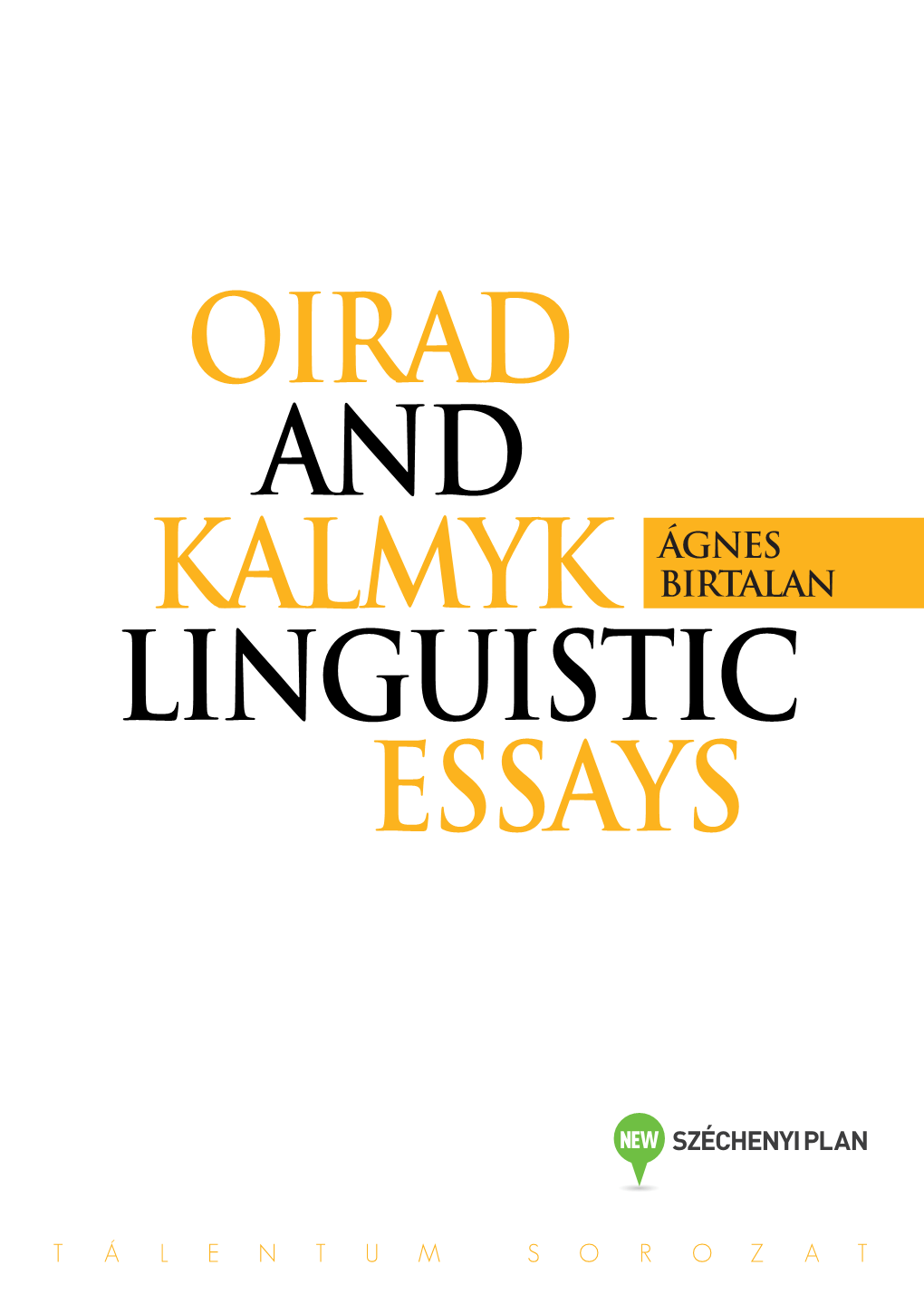 And Kalmyk Ágnes Linguistic Oirad Essays