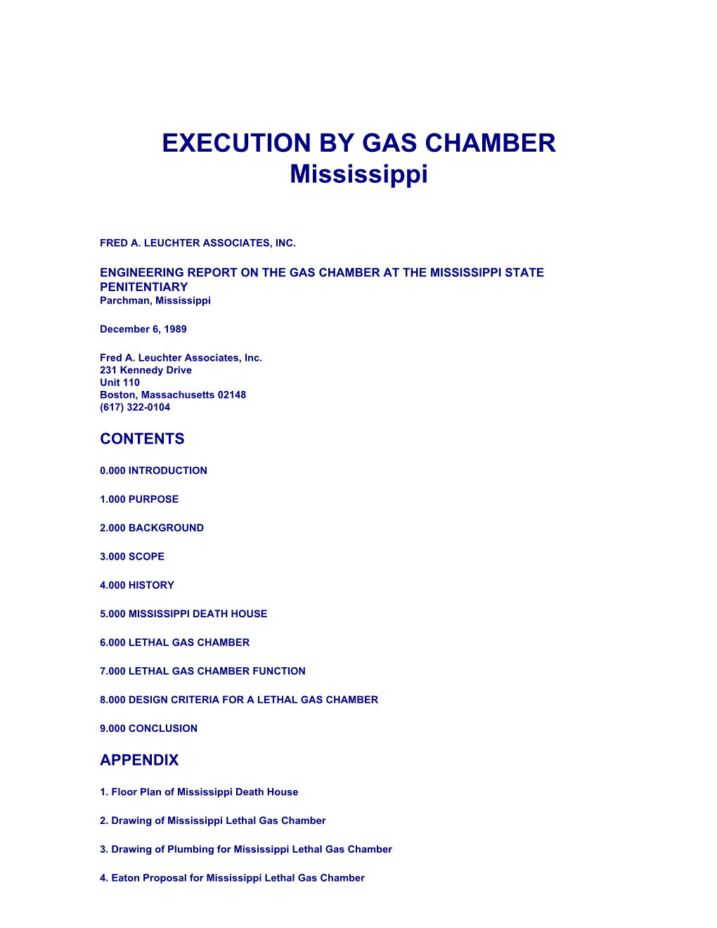 Gas Chamber, Death, Prison