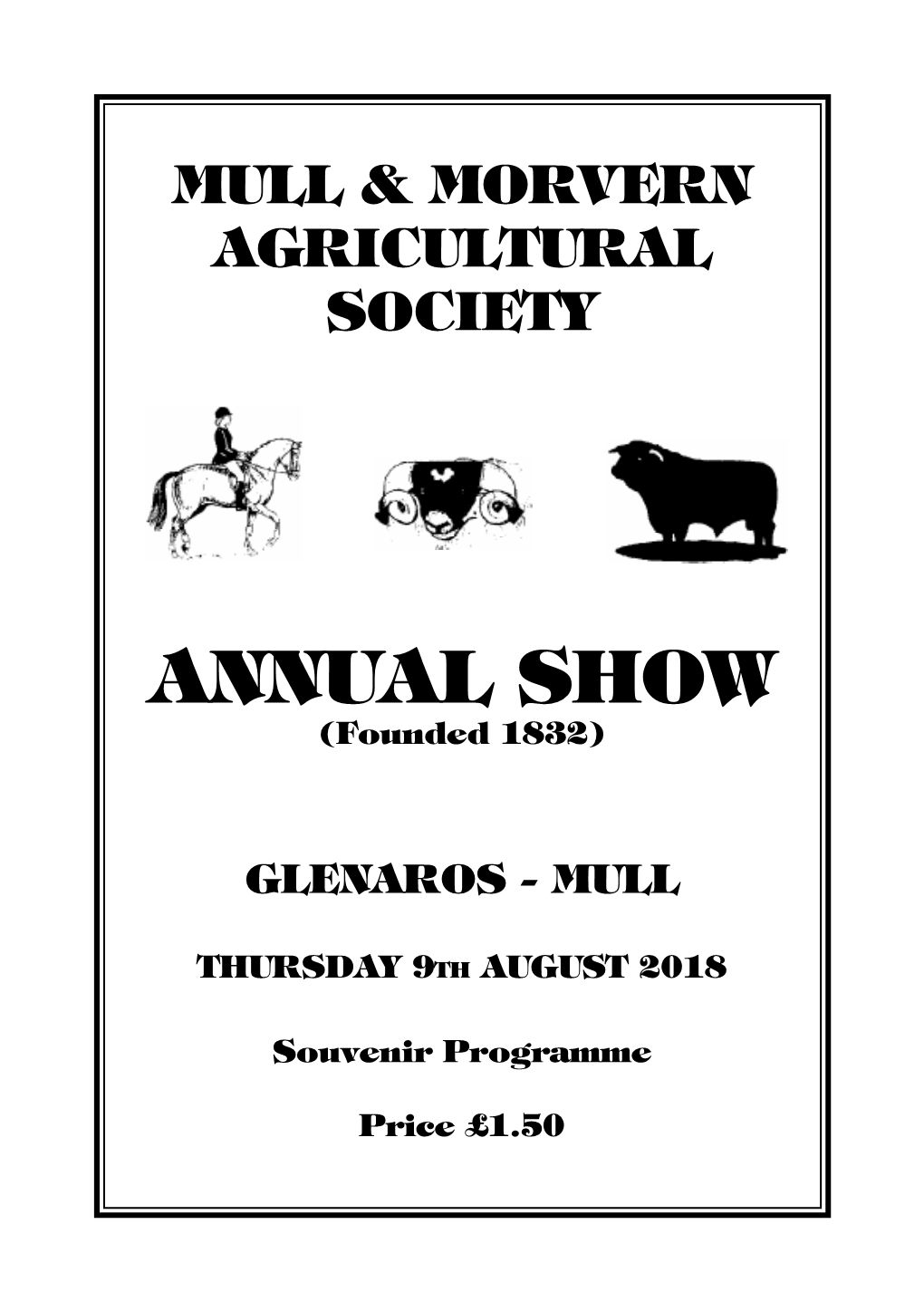 ANNUAL SHOW (Founded 1832)