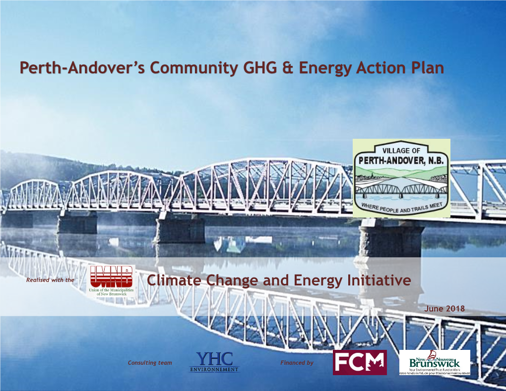 Perth-Andover's Community GHG & Energy Action Plan