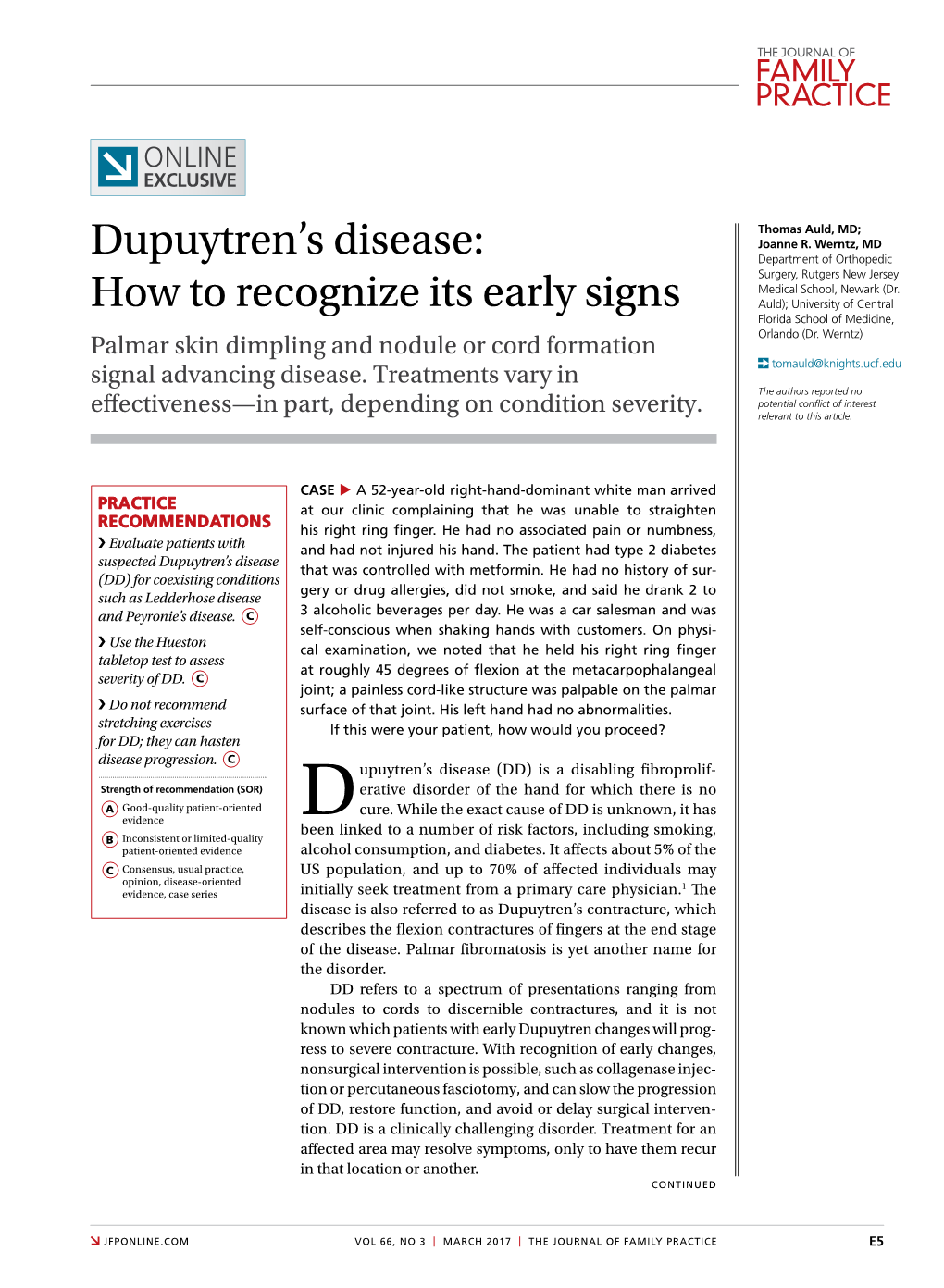 Dupuytren's Disease