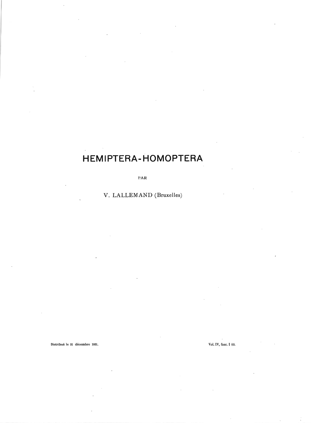 Hemiptera-Homoptera