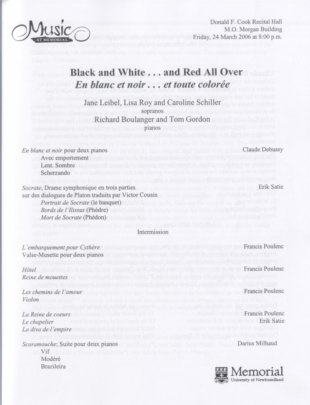 Erik Satie, Socrate If Debussy's Two Piano Sketches Are in Black and White, Erik Satie's Most Extended Composition Dating from the Same Period Is "Tout Blanc