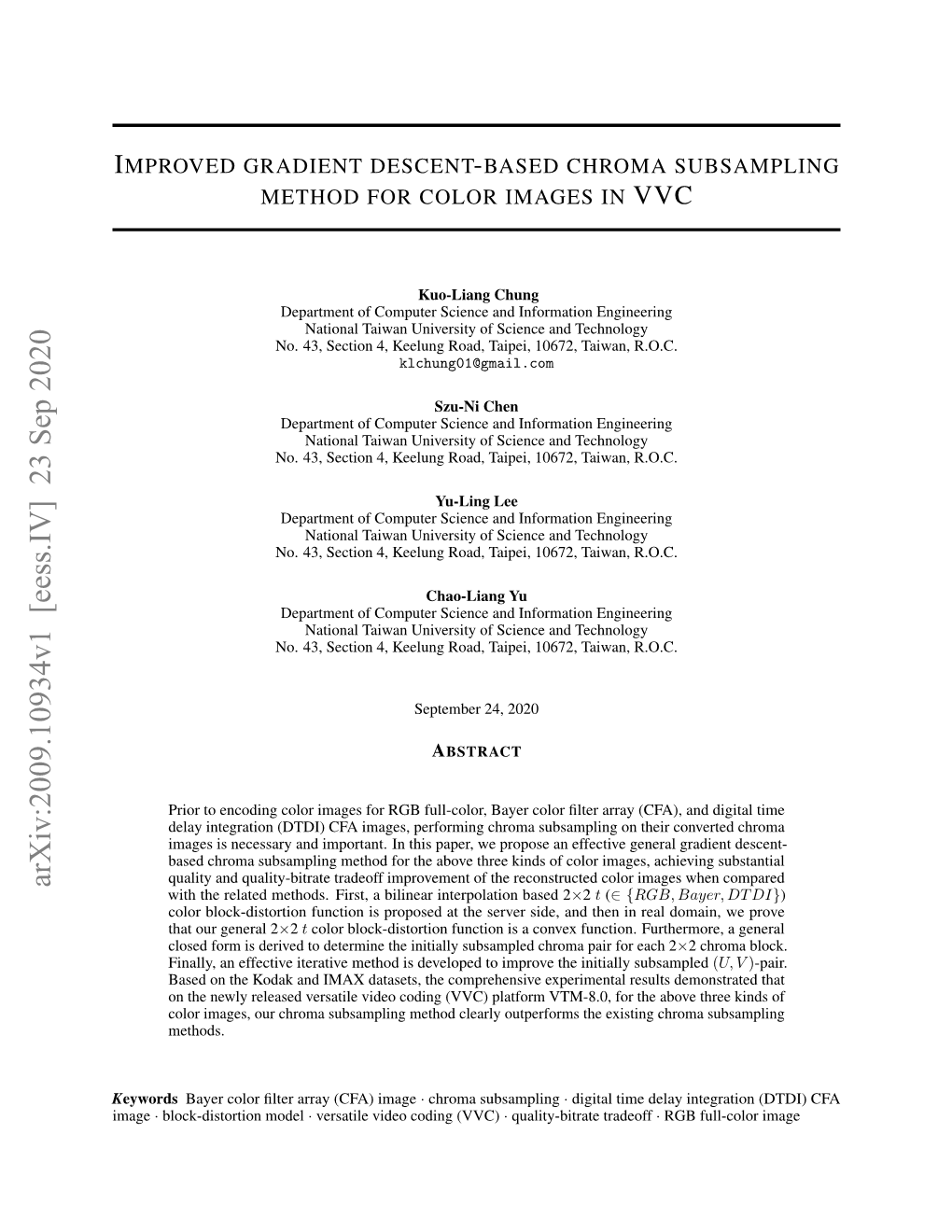 Improved Gradient Descent-Based Chroma Subsampling Method For