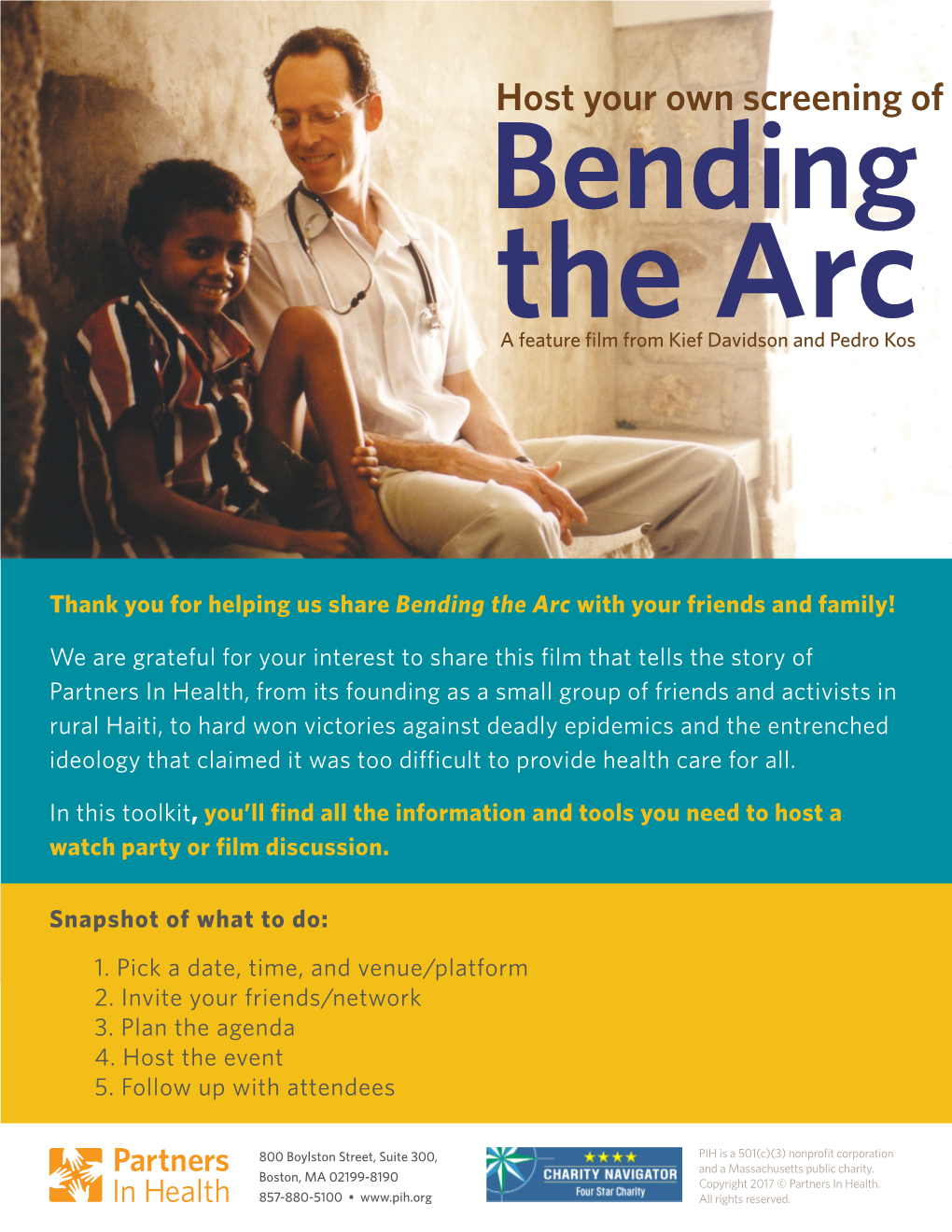 Host Your Own Screening of Bending the Arc