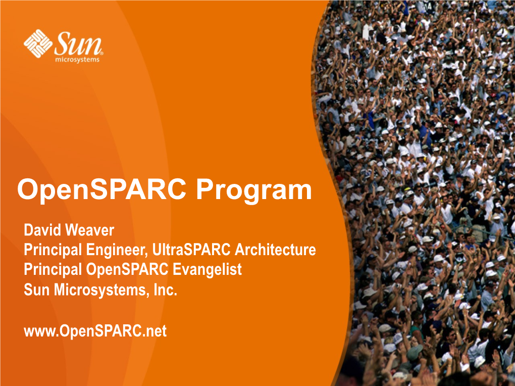 Opensparc Program