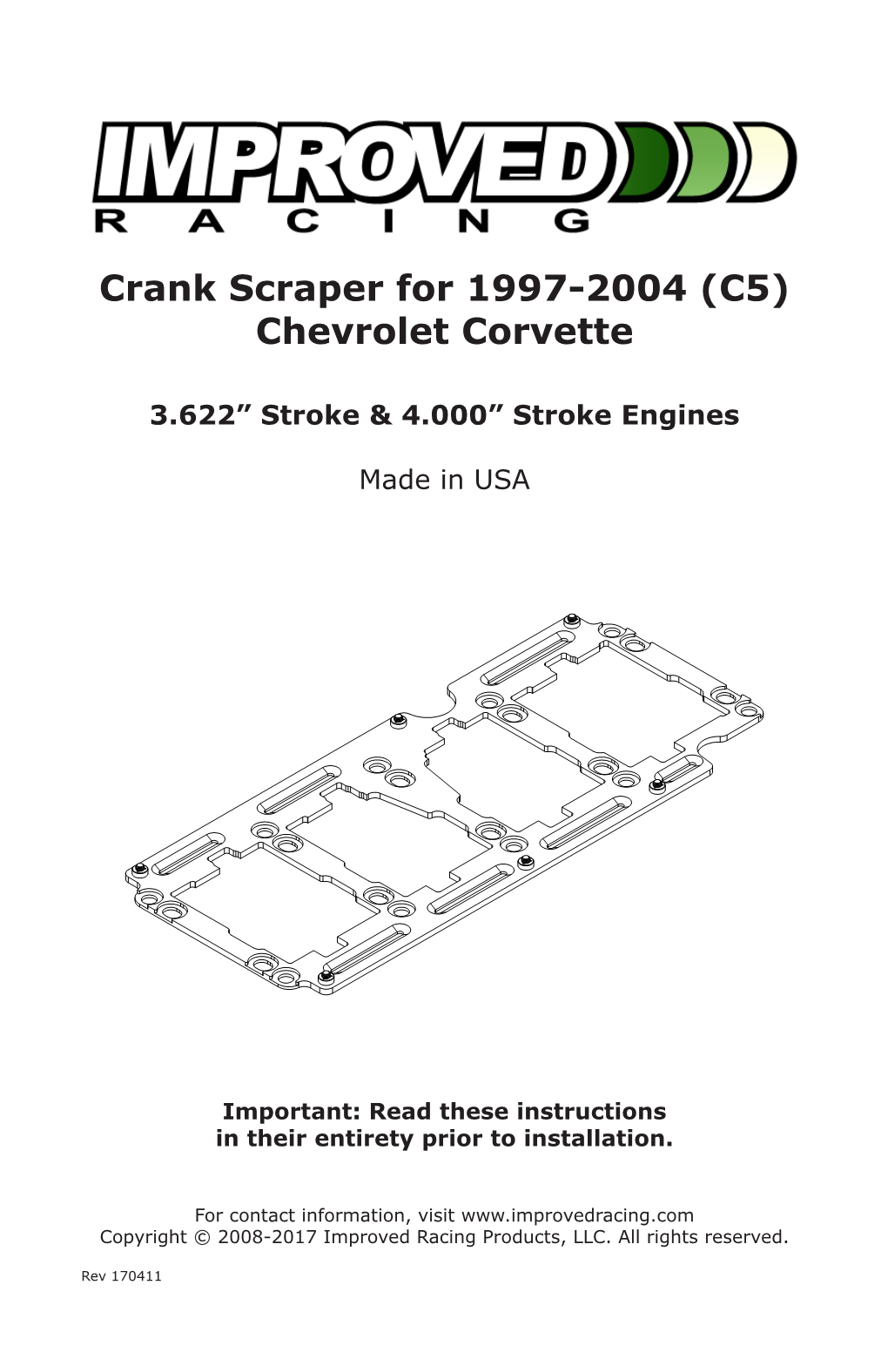 Crank Scraper for 1997-2004 (C5) Chevrolet Corvette