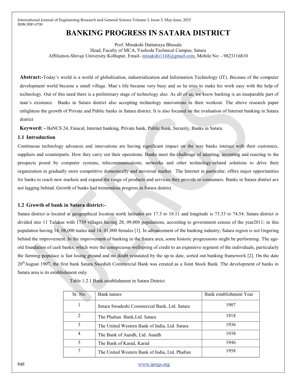 110. Banking Progress in Satara District